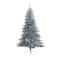 6ft. Pre-Lit Silver Tinsel Artificial Christmas Tree, Cool White Lights